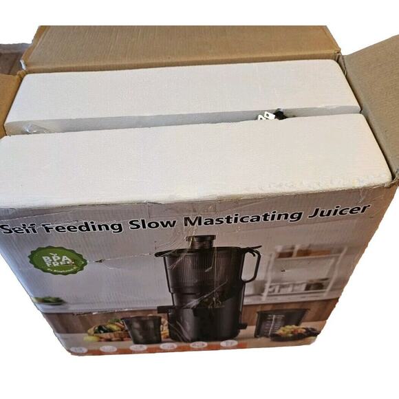 Cold Press Juicer, Amumu Slow Masticating Machine Large Feed Chute 250 Watt - Picture 3 of 7